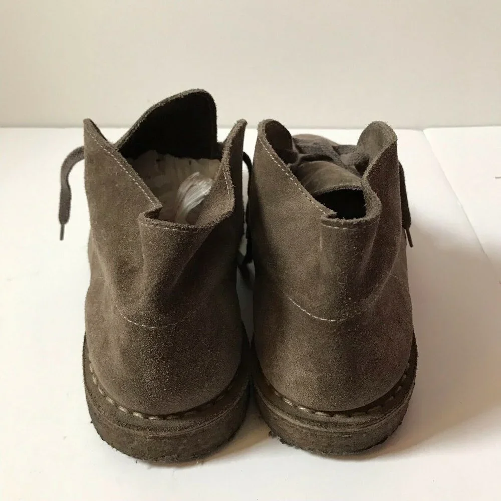 Mens Brown‎ Suede Chukka Desert Boots Lace Up Ankle Shoes Rubber Sole